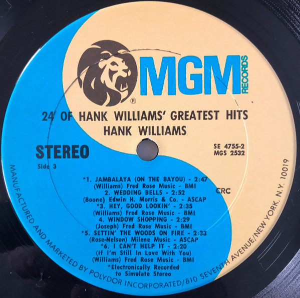 ladda ner album Hank Williams - 24 Of Hank Williams Greatest Hits