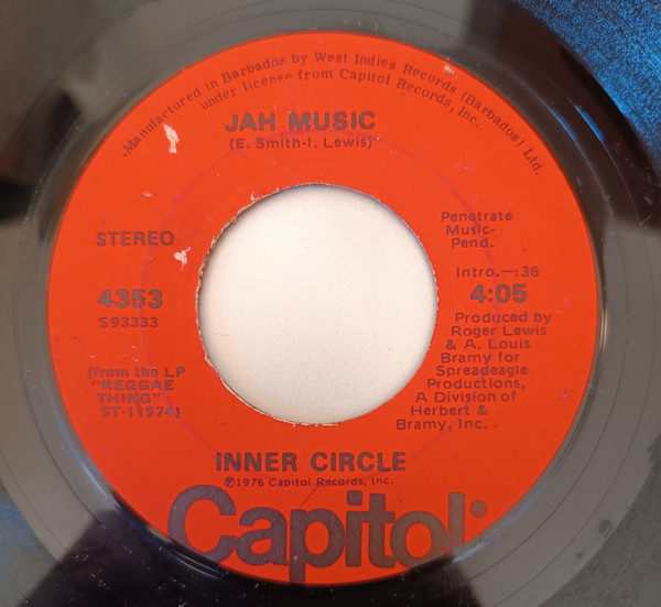 Inner Circle – Jah Music (1976, Vinyl) - Discogs