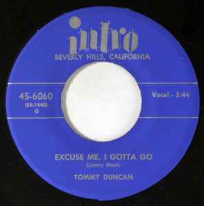 Tommy Duncan - Excuse Me, I Gotta Go album cover