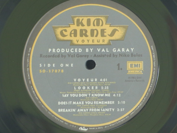 Kim Carnes - Voyeur | EMI America (SO 517078) - 3