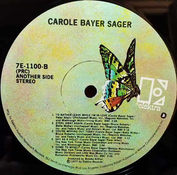 last ned album Carole Bayer Sager - Carole Bayer Sager