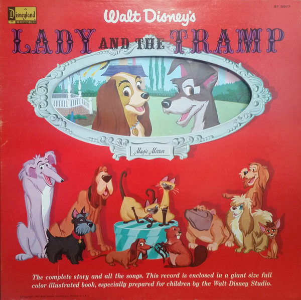 Walt Disney's Lady And The Tramp The Story And Songs Vinyl Record LP 3917  1969