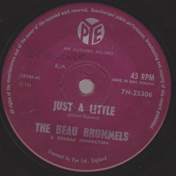 The Beau Brummels – Just A Little (1965, Vinyl) - Discogs