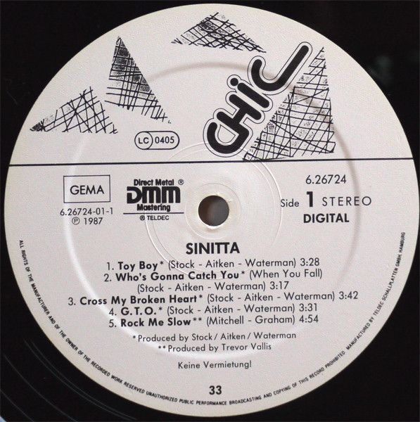 télécharger l'album Sinitta - The Hit Album
