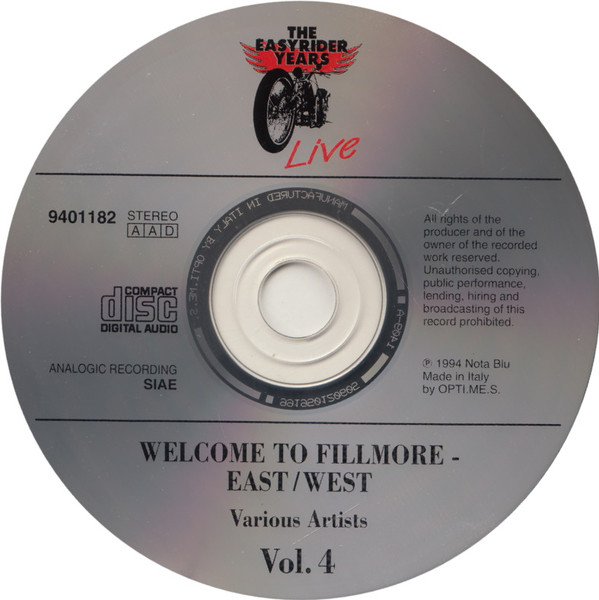lataa albumi Various - Welcome To The Fillmore East West Volume 2