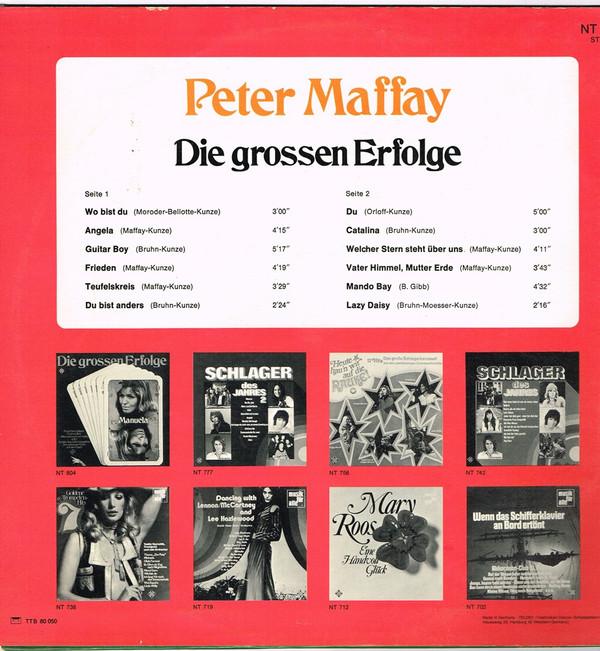 lataa albumi Peter Maffay - Die Grossen Erfolge