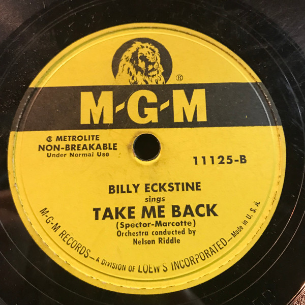 baixar álbum Billy Eckstine - A Weaver Of Dreams Take Me Back