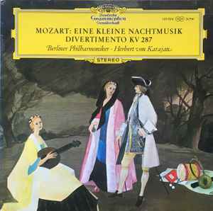 - Berliner Philharmoniker · Herbert Karajan Eine Kleine Nachtmusik, Divertimento KV 287 (1971, - Discogs