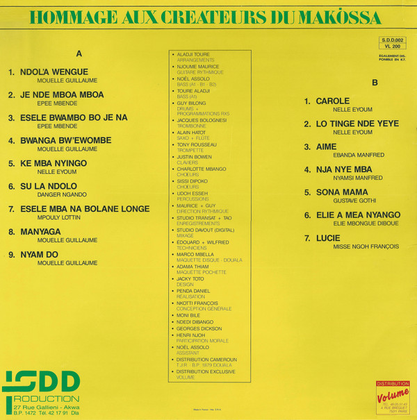 télécharger l'album Various - Hommage Aux Createurs Du Makossa