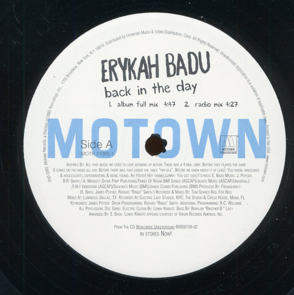 Best Of ERYKAH BADU Mixtape DJ Compilation Mix CD 