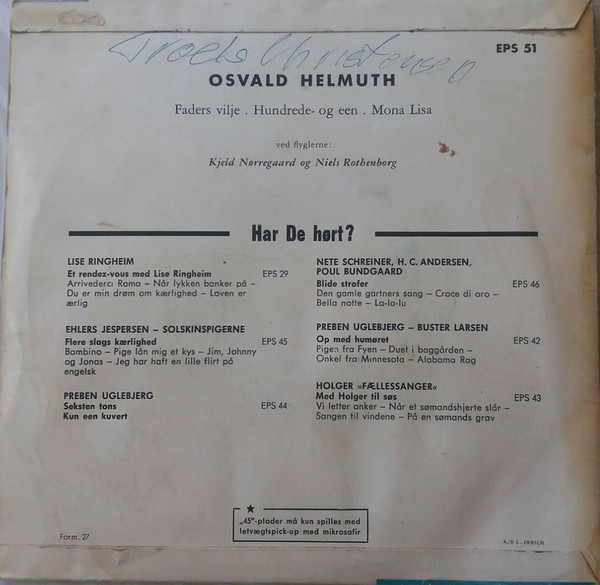 télécharger l'album Osvald Helmuth - Faders vilje