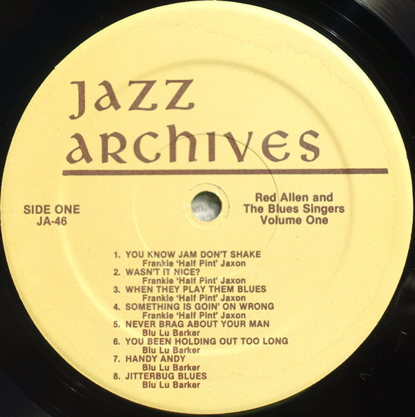 télécharger l'album Red Allen - Red Allen The Blues Singers Vol I