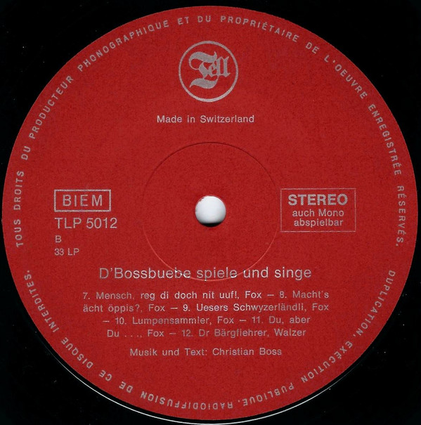 last ned album D'Bossbuebe - DBossbuebe Spiele Und Singe