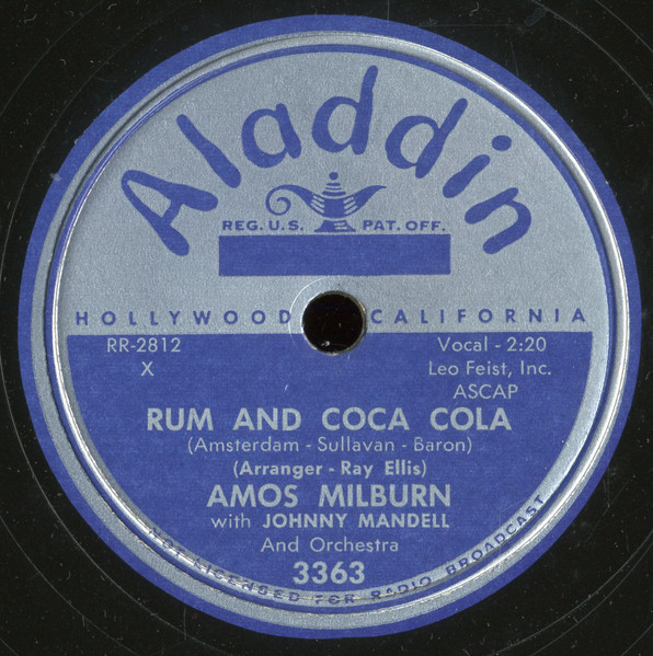 Amos Milburn With Johnny Mandell And Orchestra - Rum And Coca Cola