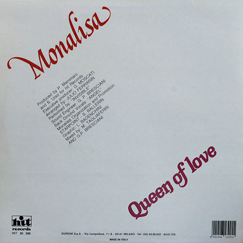 Monalisa – Queen Of Love (1987, Vinyl) - Discogs