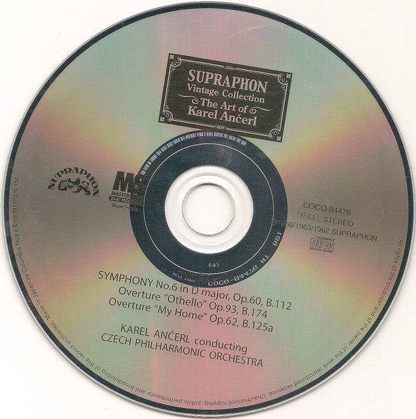 descargar álbum Dvořák, Czech Philharmonic Orchestra Conductor Karel Ančerl - Symphony No 6 In D Major Othello Overture My Home Overture