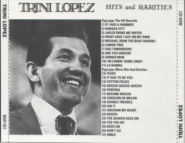 Trini Lopez Hits And Rarities 1995 CD Discogs