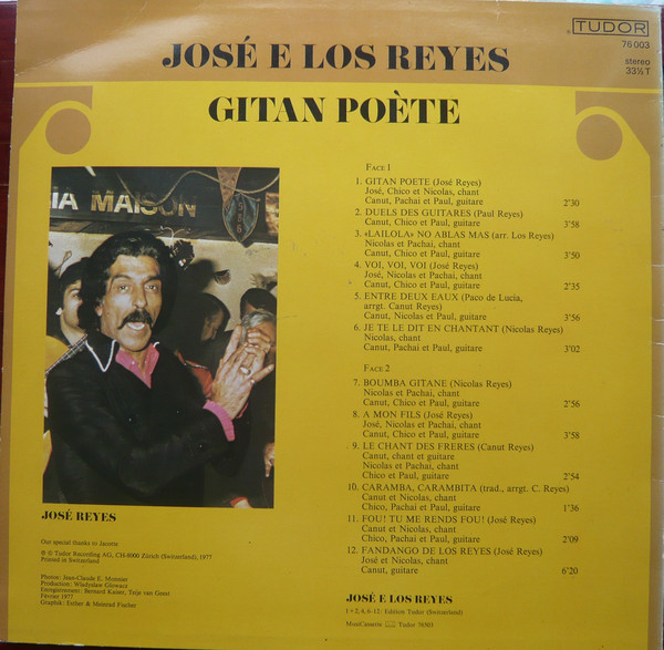 télécharger l'album José E Los Reyes - Gitan Poète