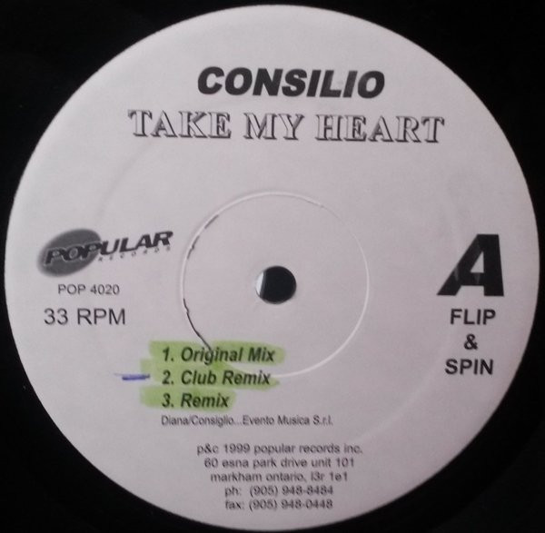 lataa albumi Consilio Radiorama - Take My Heart Ninna Ninna Oh