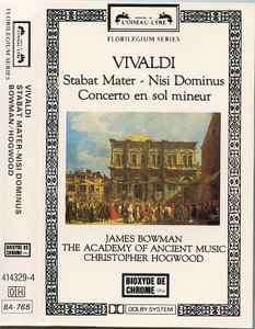 Stabat Mater,Nisi Dominus Christopher Hogwood,Academy Of Ancient CD Academy Vivaldi 