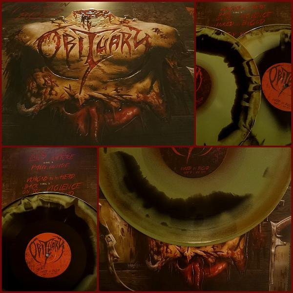 OBITUARY INKED IN BLOOD アナログ レコード カラー盤-