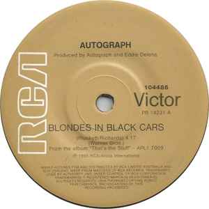 Autograph Blondes In Black Cars 1985 Vinyl Discogs