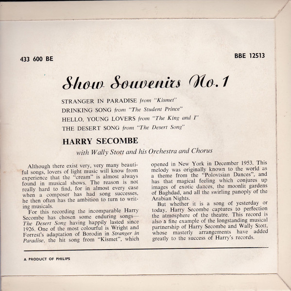 last ned album Harry Secombe - Show Souvenirs No 1