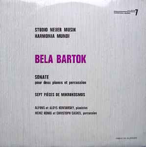 Béla Bartók - Sonate Pour Deux Pianos Et Percussion - Sept Pièces De Mikrokosmos album cover