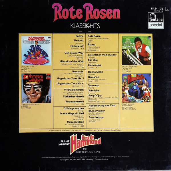 descargar álbum Franz Lambert - Rote Rosen Klassik Hits