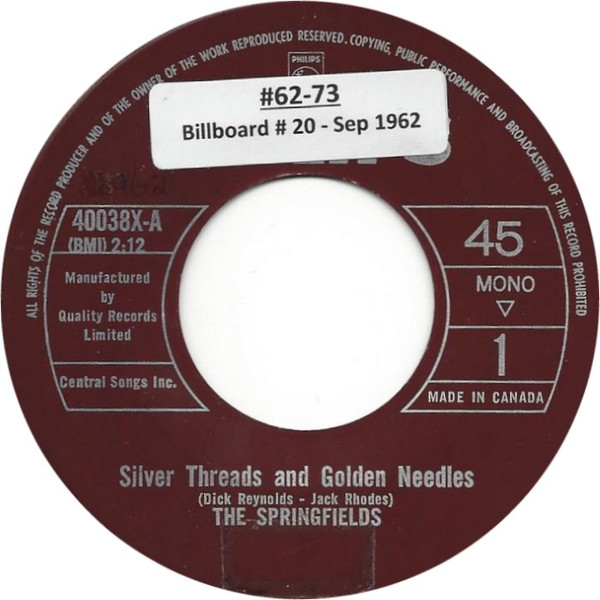 Silver Threads and Golden Needles - Dick Reynolds and Jack Rhodes