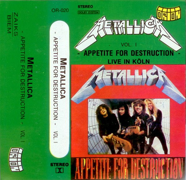 Metallica – Appetite For Destruction (1990, Vinyl) - Discogs