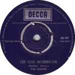 Cover of For Your Information / Hide If You Want To Hide, 1968, Vinyl