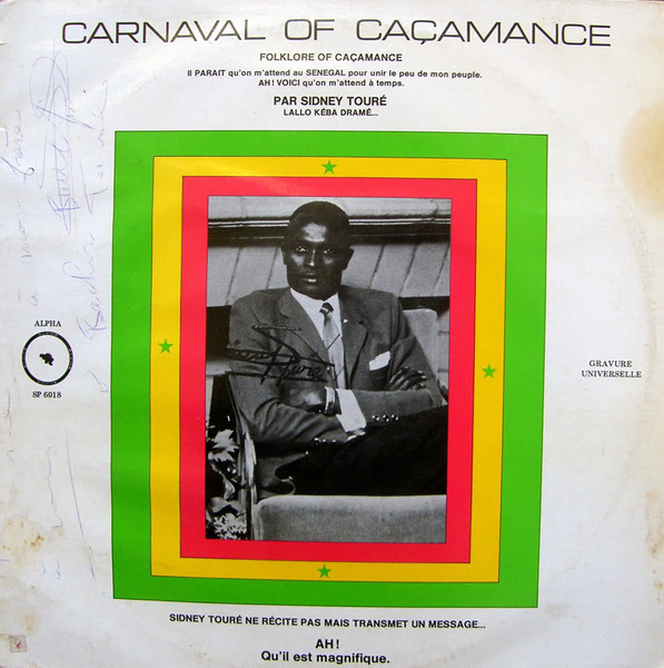 Sidney Touré – Carnaval Of Caçamance (1974, Vinyl) - Discogs