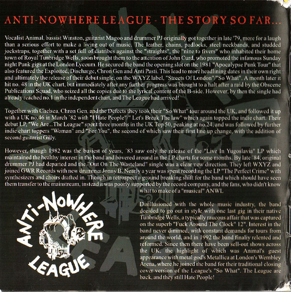 baixar álbum Various - So What A Tribute To Anti Nowhere League