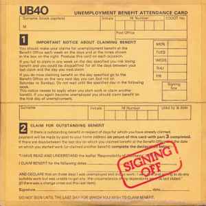 UB40 - Signing Off album cover