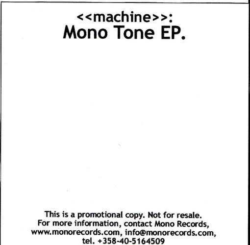 baixar álbum Machine - Mono Tone EP