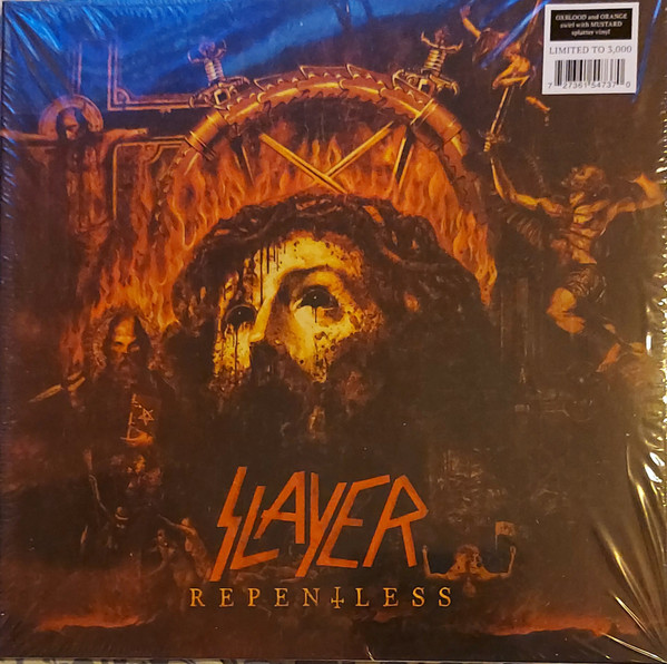Slayer – Repentless (2021, Oxblood And Orange Swirl W Mustard 