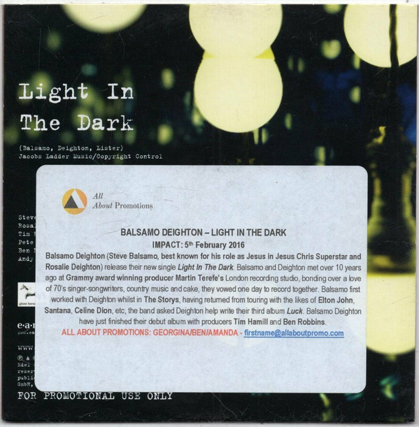 Album herunterladen Balsamo, Deighton - Light In The Dark