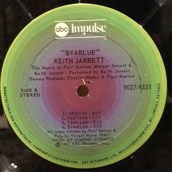 Keith Jarrett - Byablue | ABC Impulse! (9027-9331) - 3