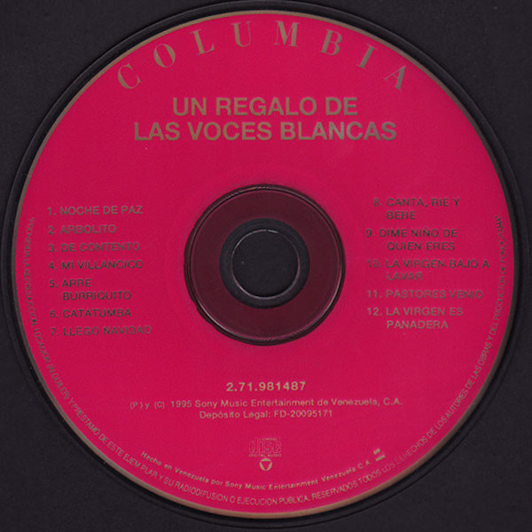 Album herunterladen Las Voces Blancas - Un Regalo de Las Voces Blancas