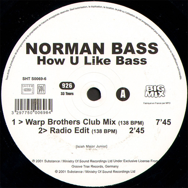 Norman Bass – How U Like Bass (2001, Vinyl) - Discogs
