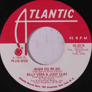 Billy Vera - When Do We Go? / Ever Since album cover