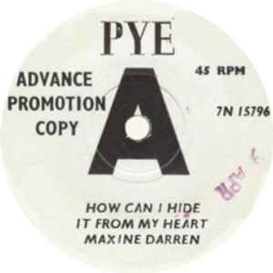 Maxine Darren - How Can I Hide It From My Heart album cover