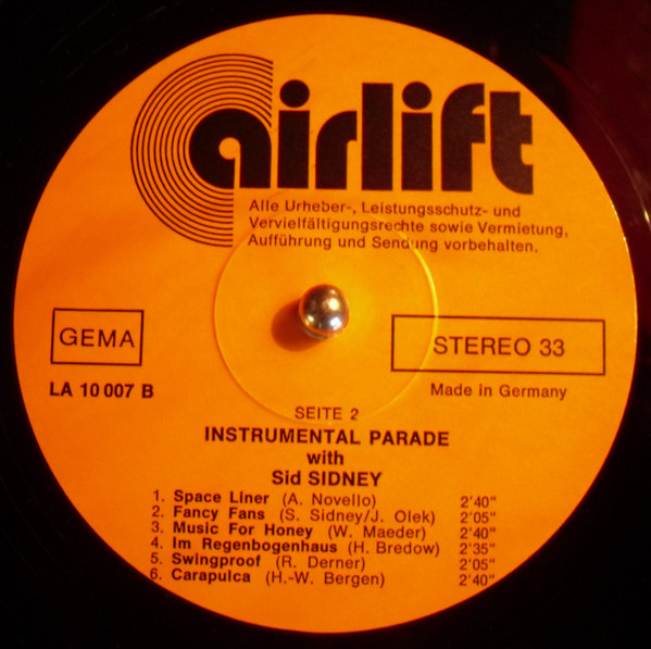 lataa albumi Alf Carder Sid Sidney - Instrumental Parade With Alf Carder And Sid Sidney