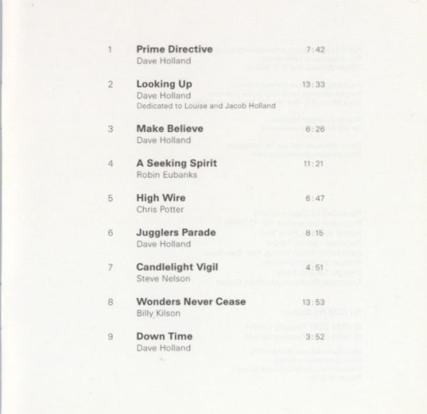 last ned album Dave Holland Quintet - Prime Directive