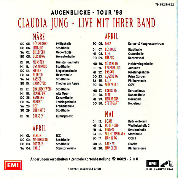 Album herunterladen Claudia Jung - Augenblicke