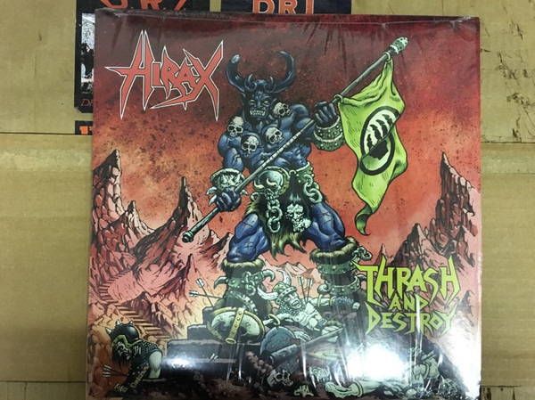 Hirax – Thrash And Destroy (2014, Green / Pink Marble, Vinyl