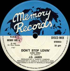 Don't Stop Lovin' - J.D. Jaber
