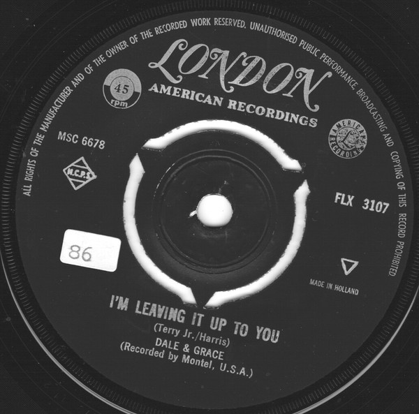 last ned album Dale & Grace - Im Leaving It Up To You Thats What I Like About You