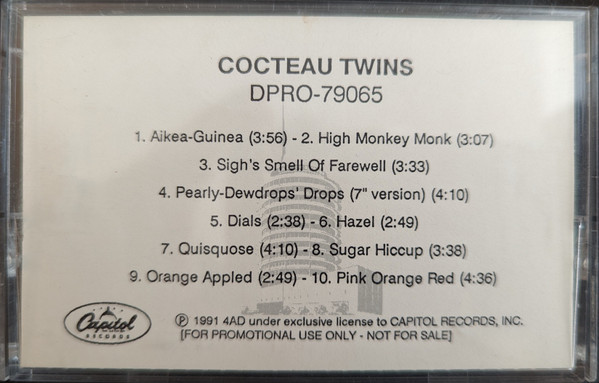 Cocteau Twins – Cocteau Twins Singles Collection Sampler (1991, CD